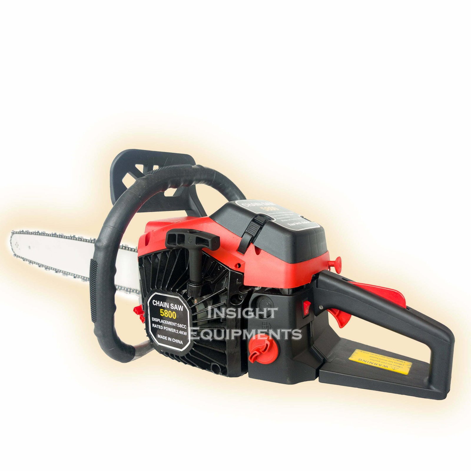 Premium Metal Body Petrol Chain Saw 58Cc – 22 Inch Guide Bar Size Chain Saw Machine Insight Agrotech