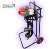 Bundle of 68 cc Earth Auger With 6 Inch Bit And Two Wheel Trolly Insight Agrotech