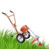 Brush Cutter 2 Stroke 52cc Petrol engine with 2 Wheel Hand Push Trolly Type Crop / Grass Cutter Machine Brush Cutters Insight Agrotech