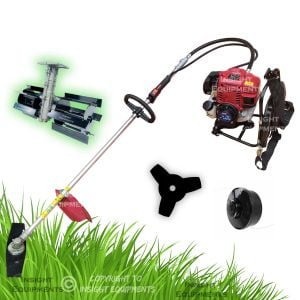 Brush Cutter 4 Stroke 35cc Petrol engine Back Pack Crop / Grass Cutter Machine Gx35 Type  with Weeder Attachment 4 Stroke Brush Cutters Insight Agrotech